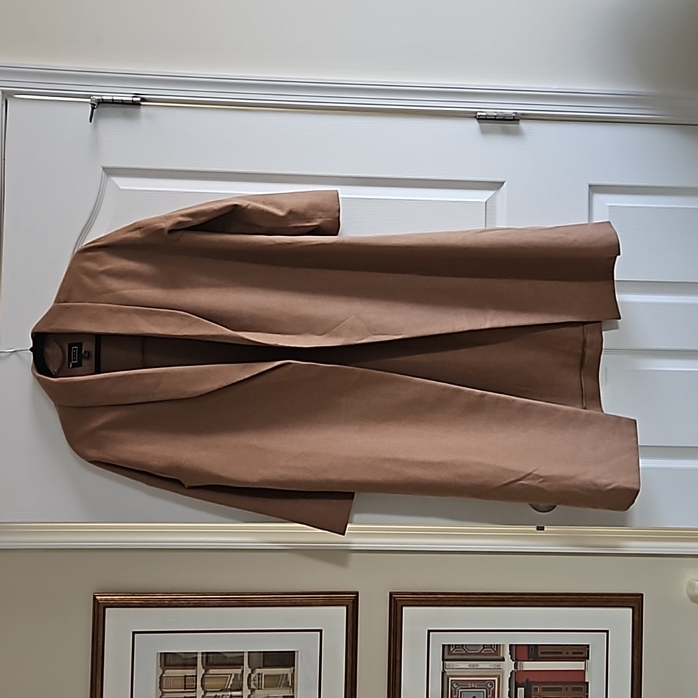 AYR long camel luxurious recycled wool coat,v size XS